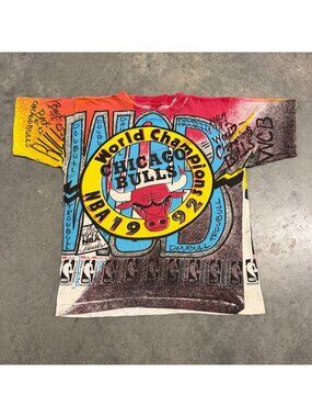 Ritz 199S Chicago Bulls AOP T-Shirt Size XL